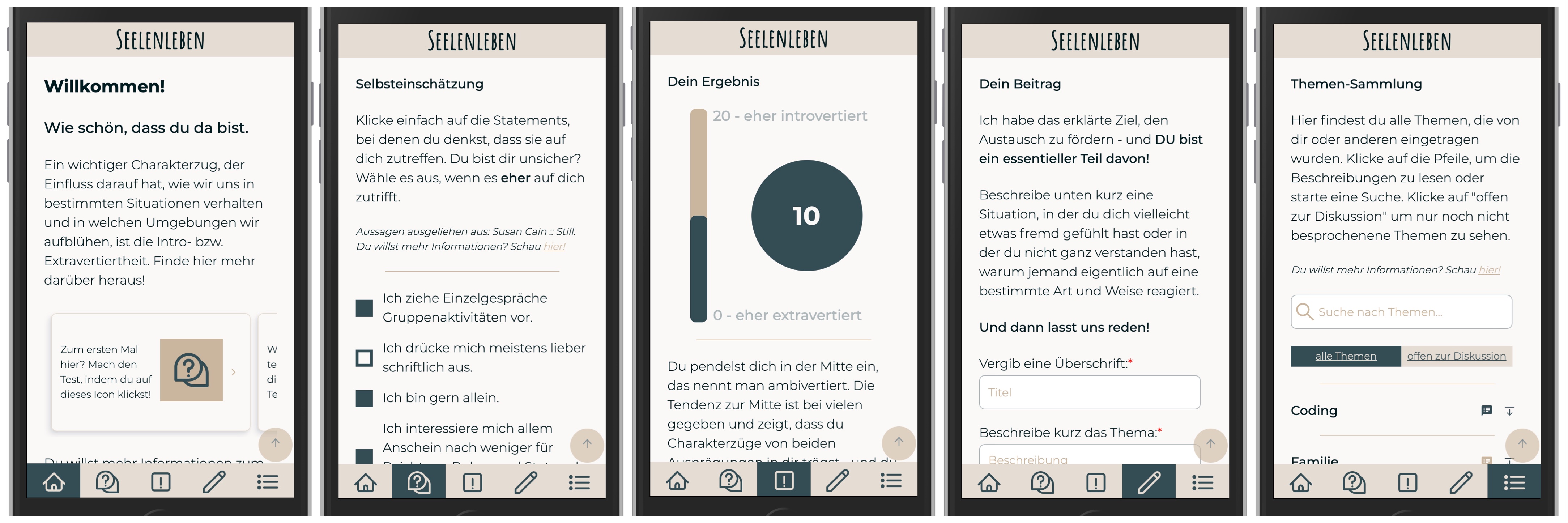 My Seelenleben Web App- Featured Shot